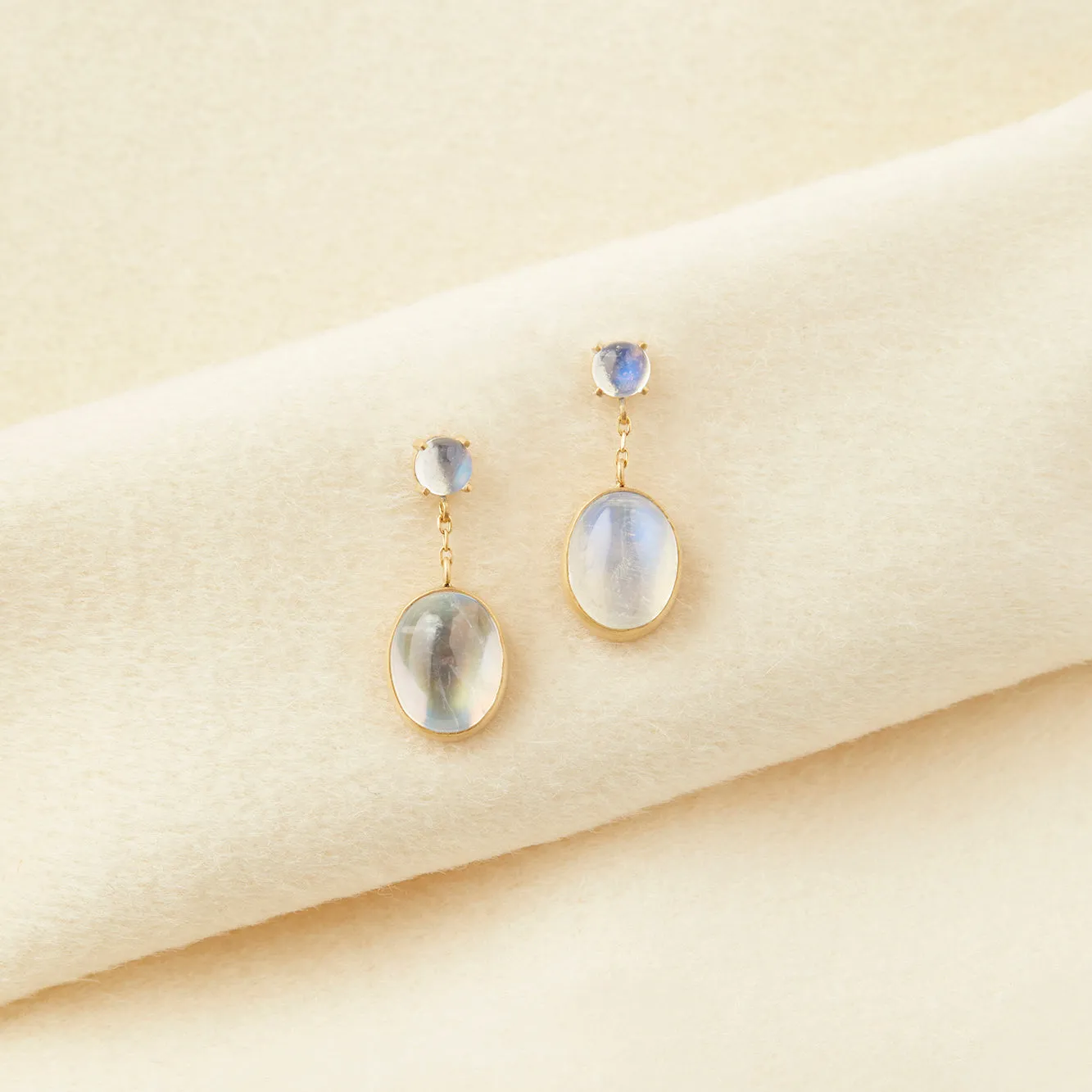 E8601RM | Rainbow Moonstone Glacé Earring