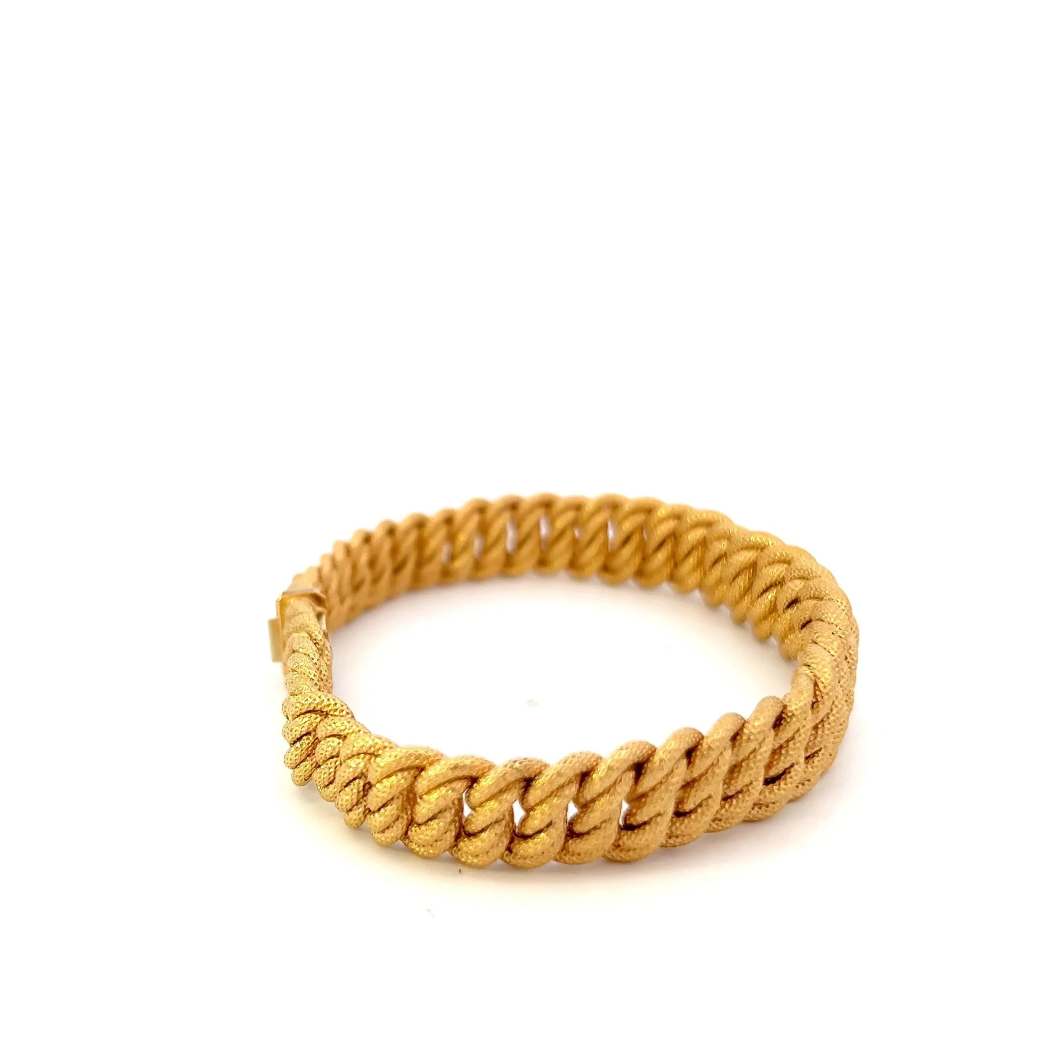 Estate 18KT Yellow Gold Braided Bracelet