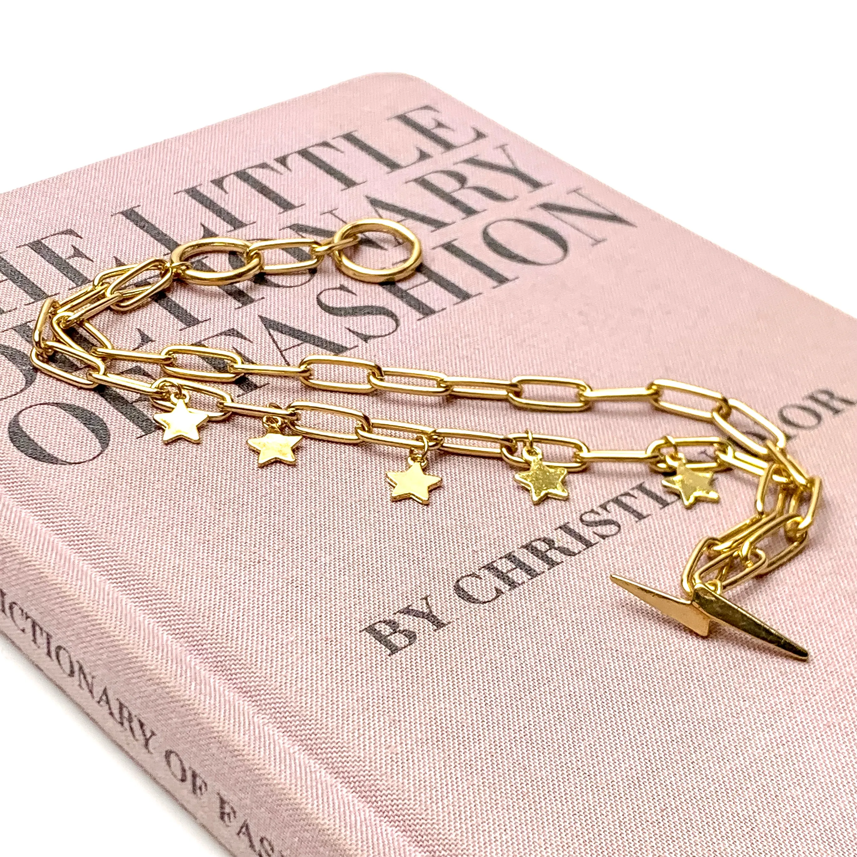 Even the Stars Fall for You Bracelet in Gold