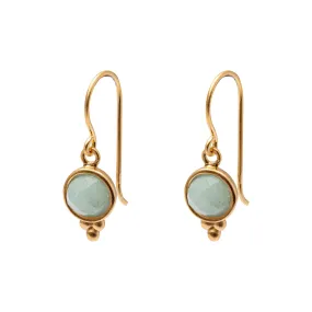 FACETED AVENTURINE EARRINGS