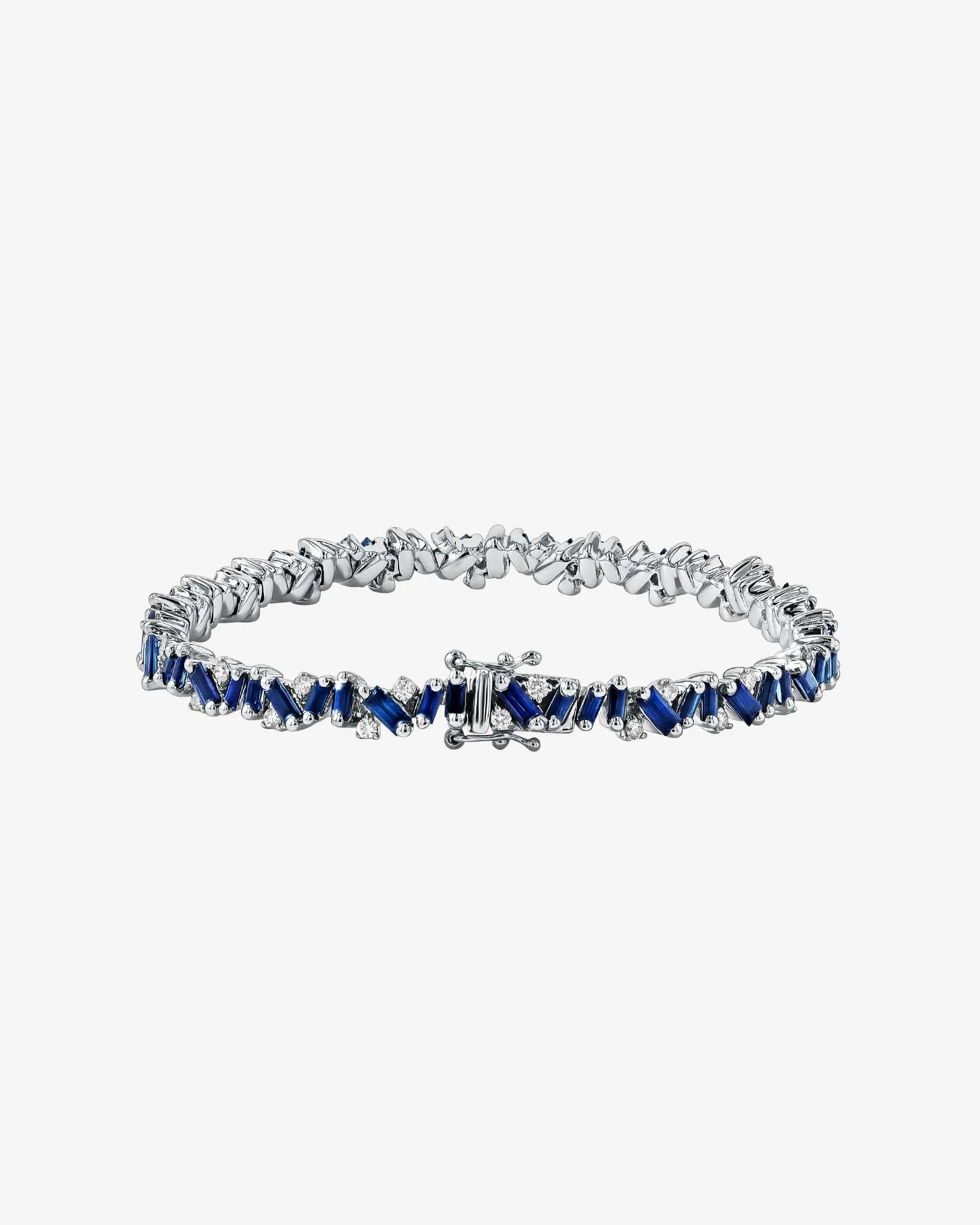 Frenzy Dark Blue Sapphire Tennis Bracelet