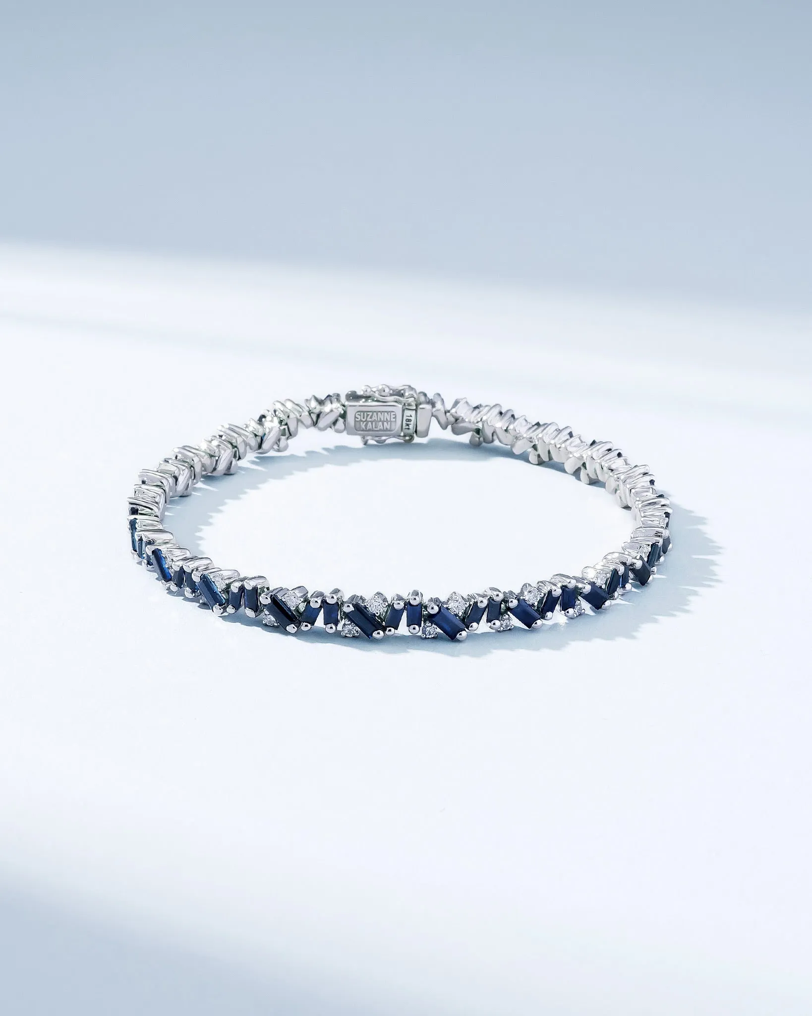 Frenzy Dark Blue Sapphire Tennis Bracelet