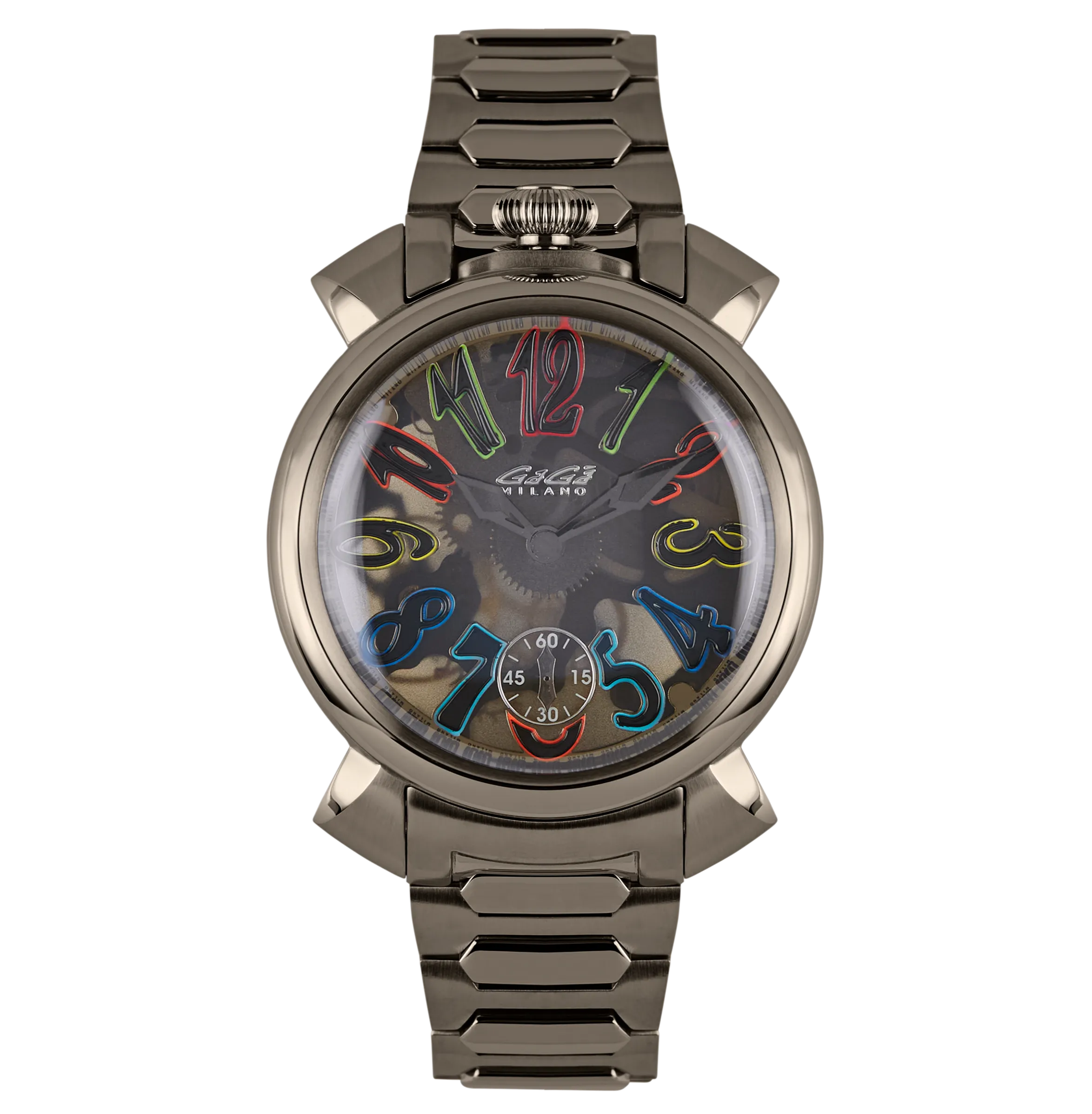 GaGà Milano Watch Manuale Forty-Four 44mm Skeleton IP Gun