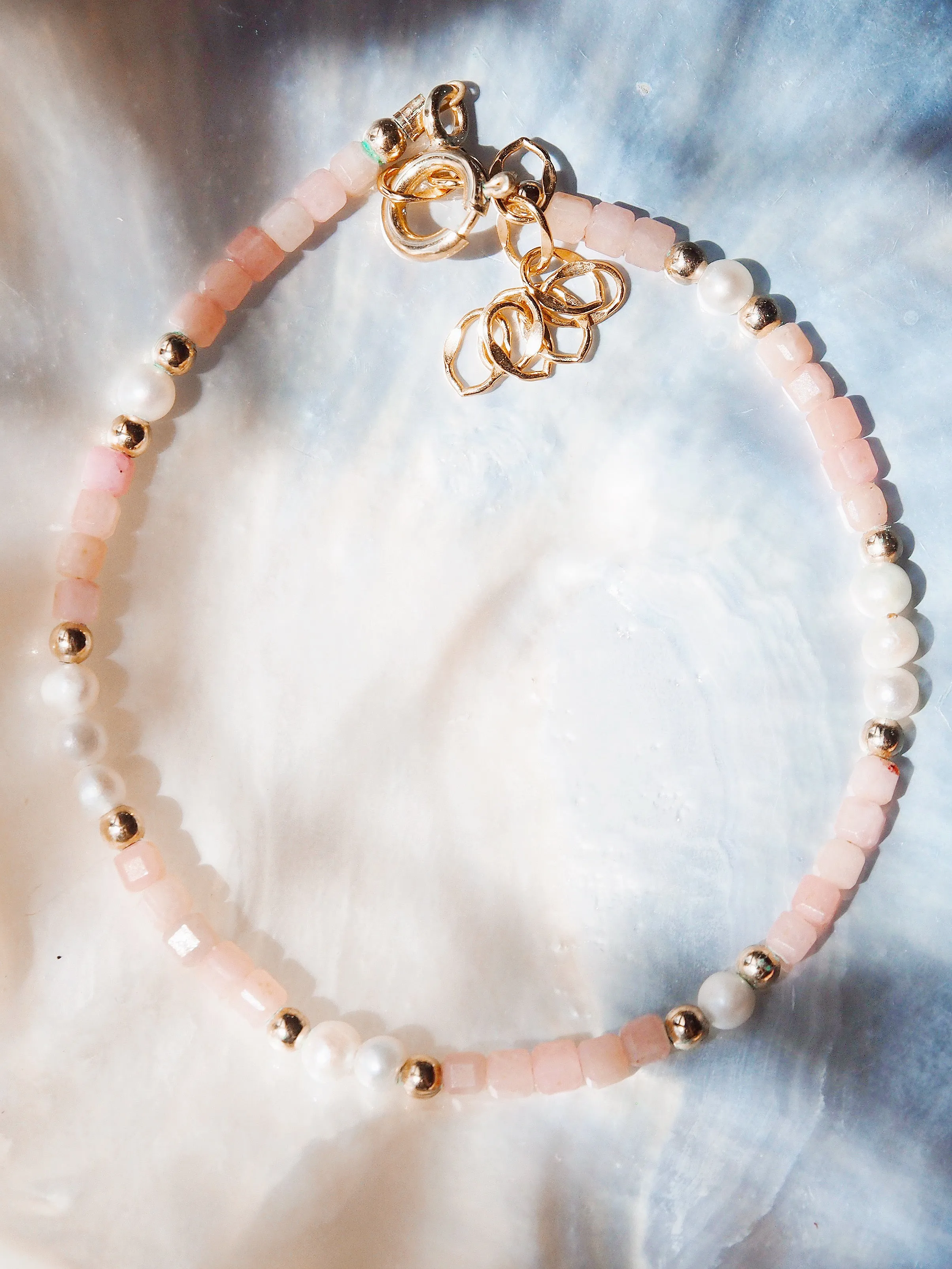 Gemstone and Pearl Bracelet -  Ke'ala