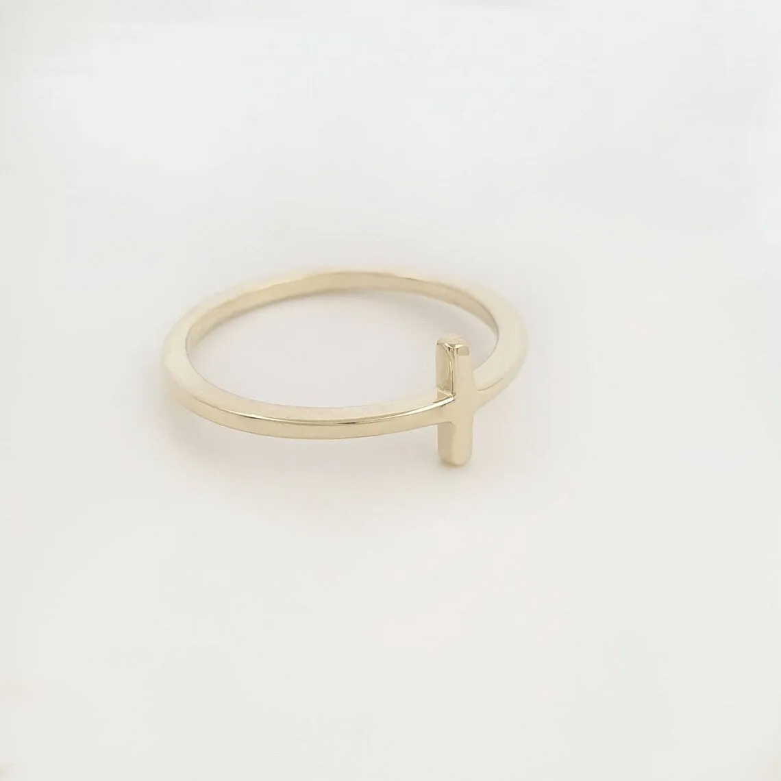 Gold Cross Ring