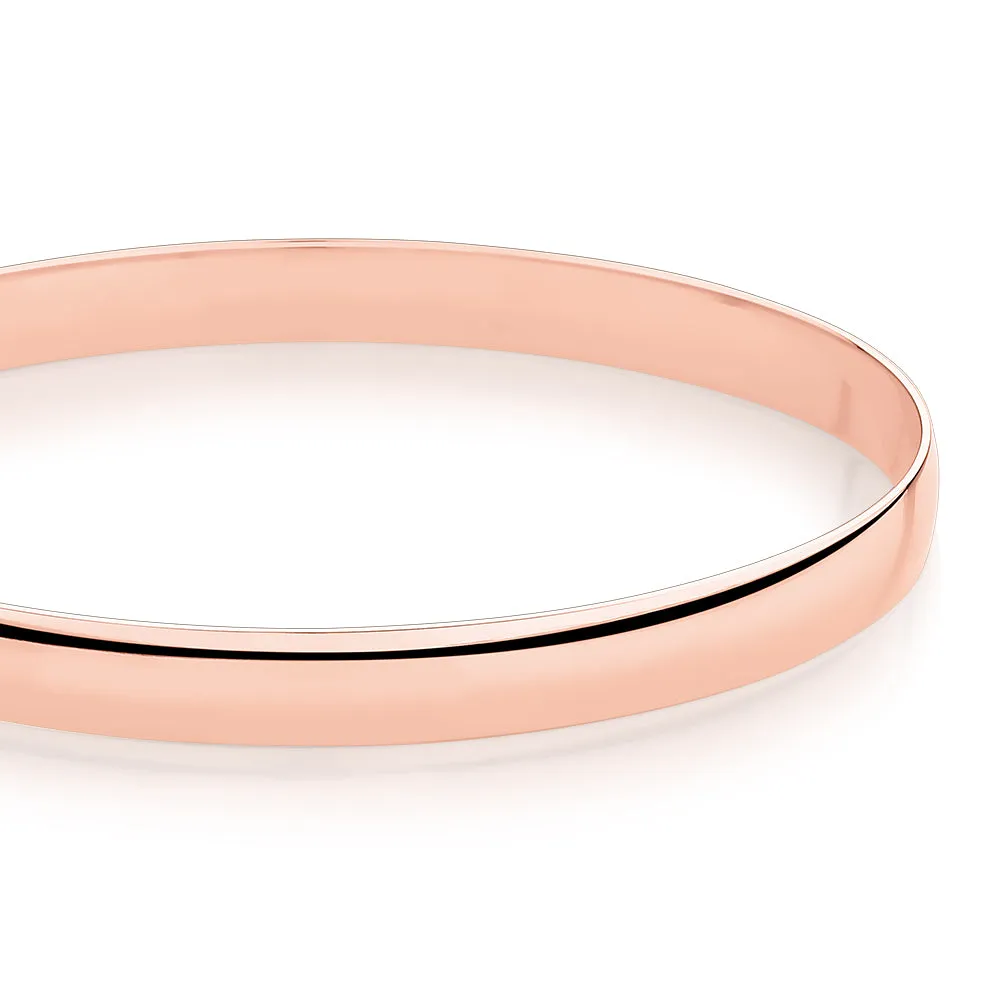 Golf bangle in 10 carat rose gold