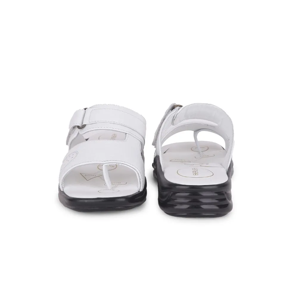 Healers Casual White Toe Ring Slippers For 2013-901 Men By Liberty