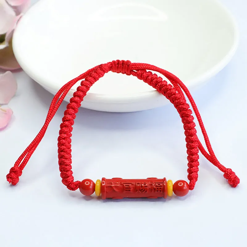 Heavenly Blessing Cinnabar Stone Bracelet