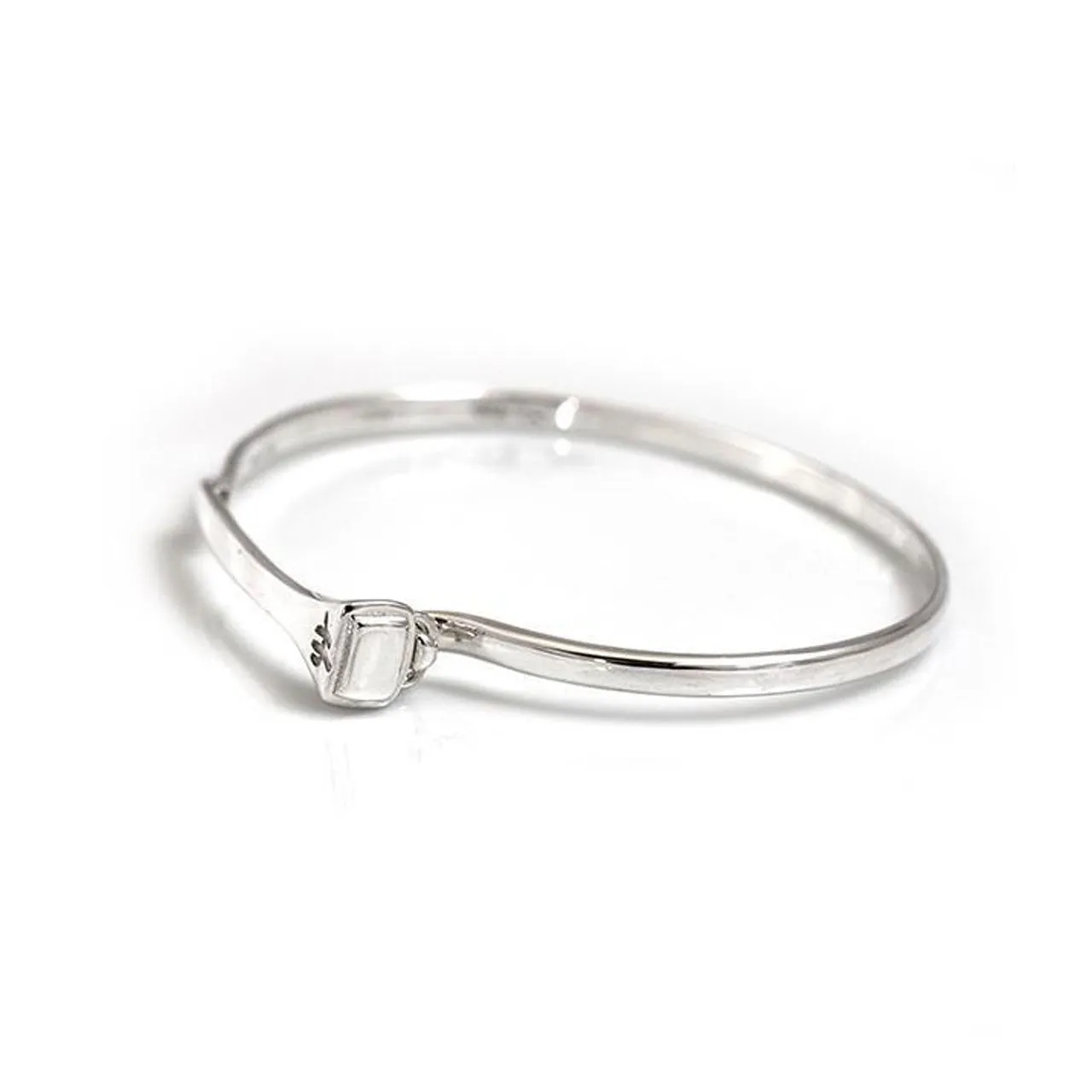 Hiho Silver Sterling Silver Farrier Nail Bangle