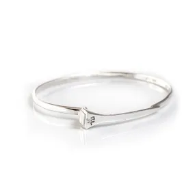 Hiho Silver Sterling Silver Farrier Nail Bangle