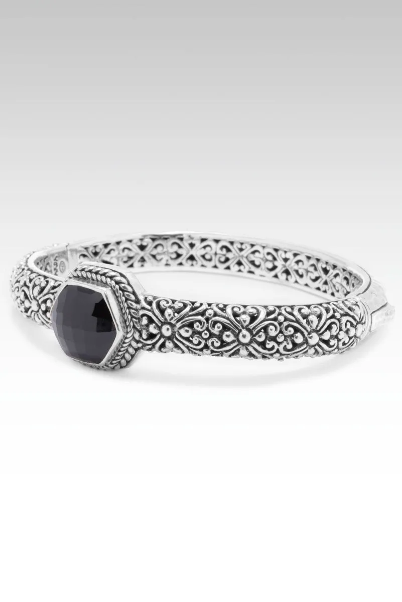 Imperfectly Perfect Bangle™ in Black Spinel