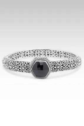 Imperfectly Perfect Bangle™ in Black Spinel