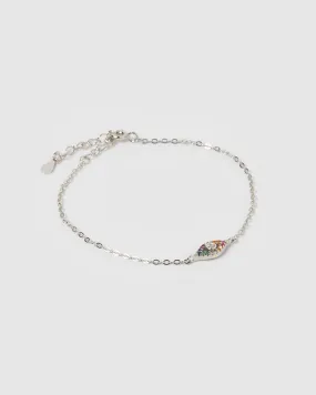 Izoa Mackay Eye Bracelet Sterling Silver Multi