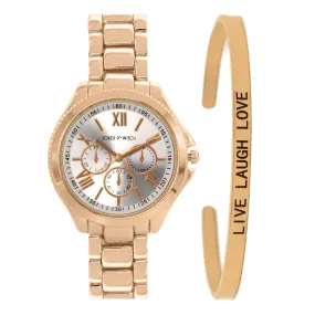 Joker & Witch Camille Rosegold Watch Bracelet Gift Set for Women