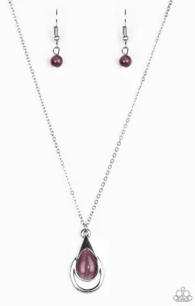 Just Drop It! Necklace - Purple - Paparazzi  Accessories