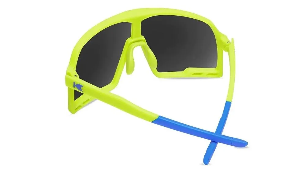 Knockaround Campeones High Voltage Frame - Yellow-Blue Lens - Non-Polarized Sunglasses