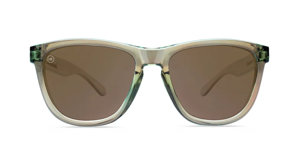 Knockaround Premiums Aged Sage Frame - Amber Lens - Polarized Sunglasses