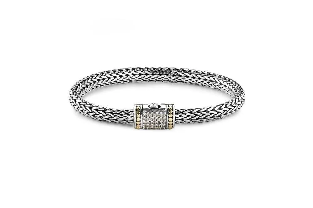 Kuta Bracelet 6x8MM- White Sapphire