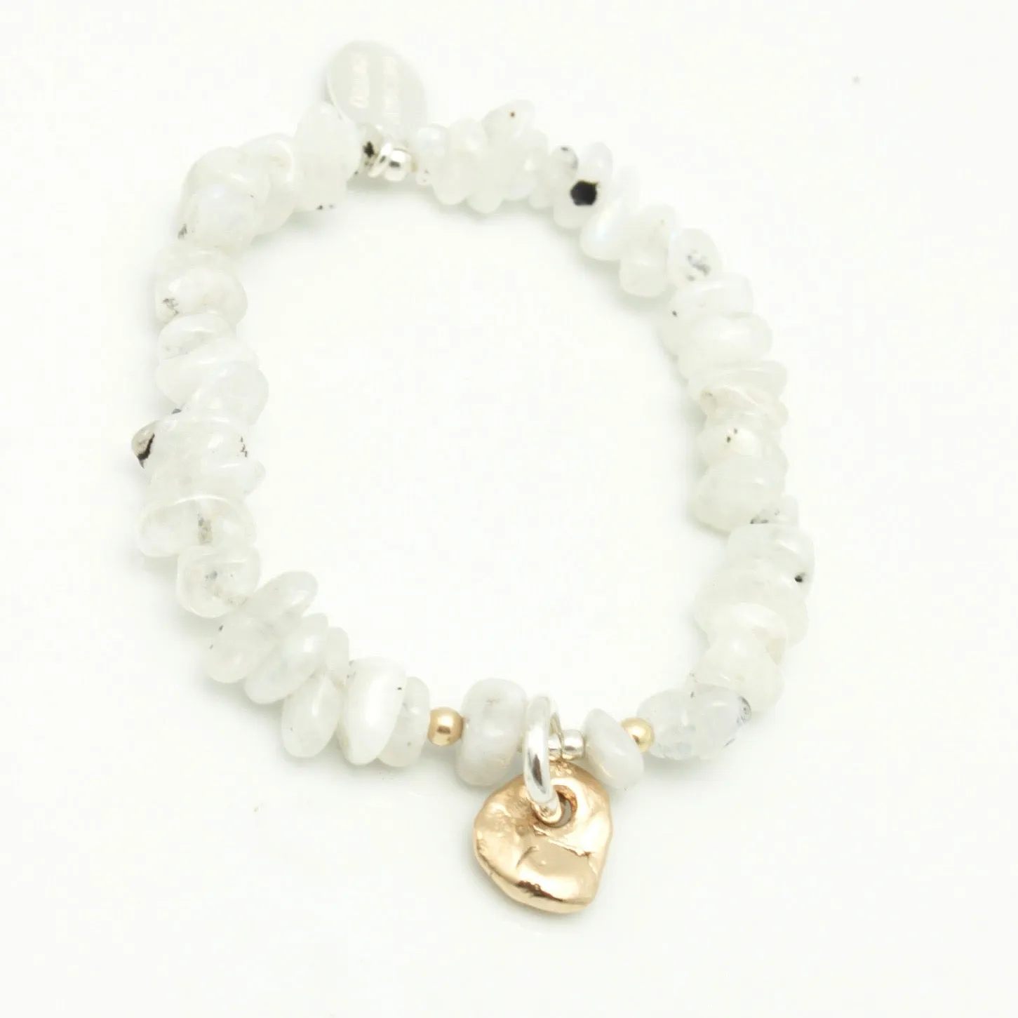 Lava Form Collection:  Kuali Moonstone Stretch Bracelet