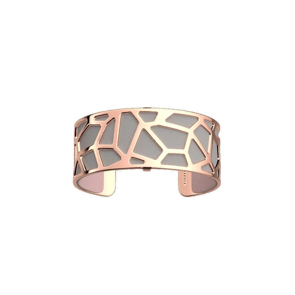 LES GEORGETTES BY ALTESSE Girafe Bracelet 25mm, Rose Gold Finishing - Light Grey / Light Pink