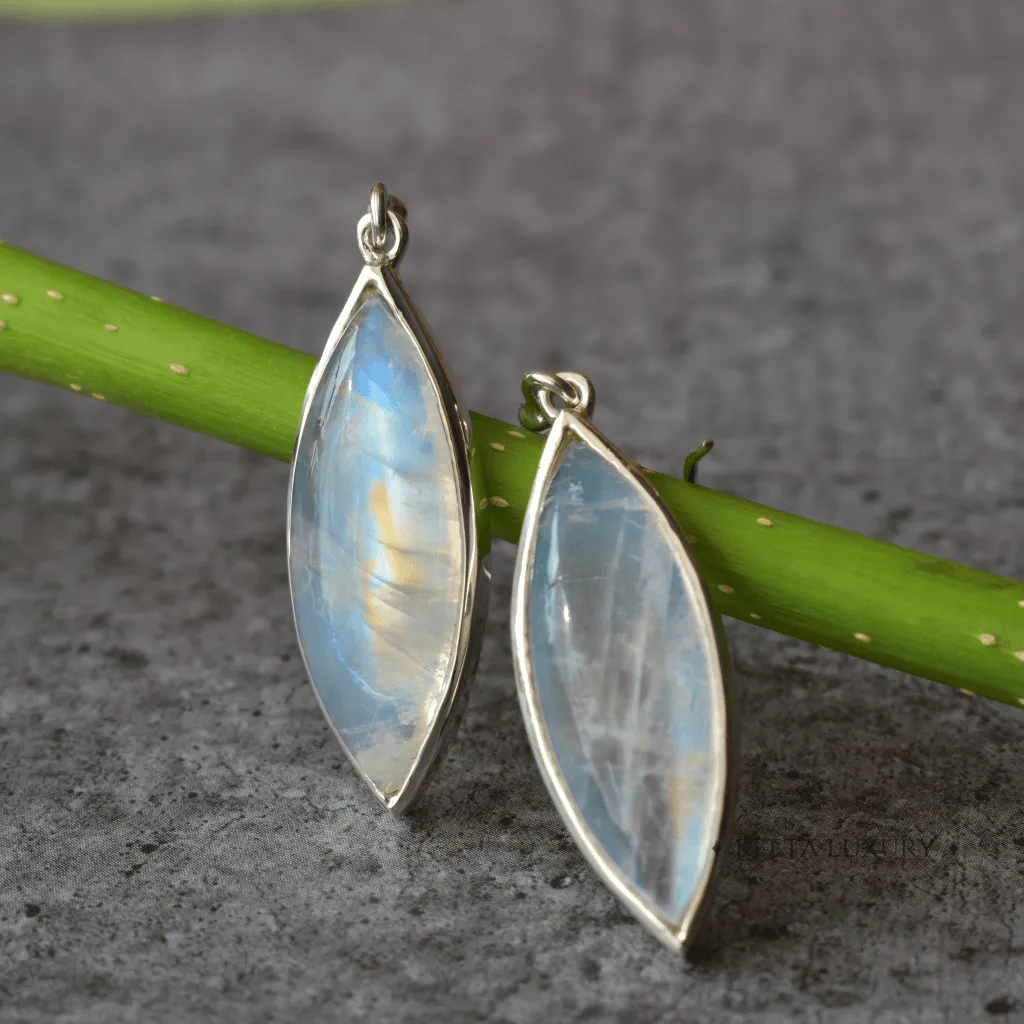 Long Foresight - Moonstone Dangles