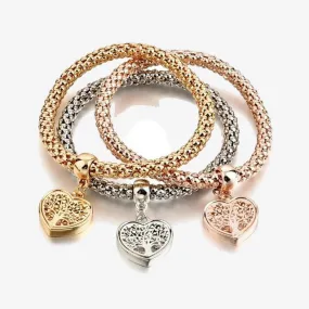 Love Heart&Tree of Life Bracelets&Bangles Charm