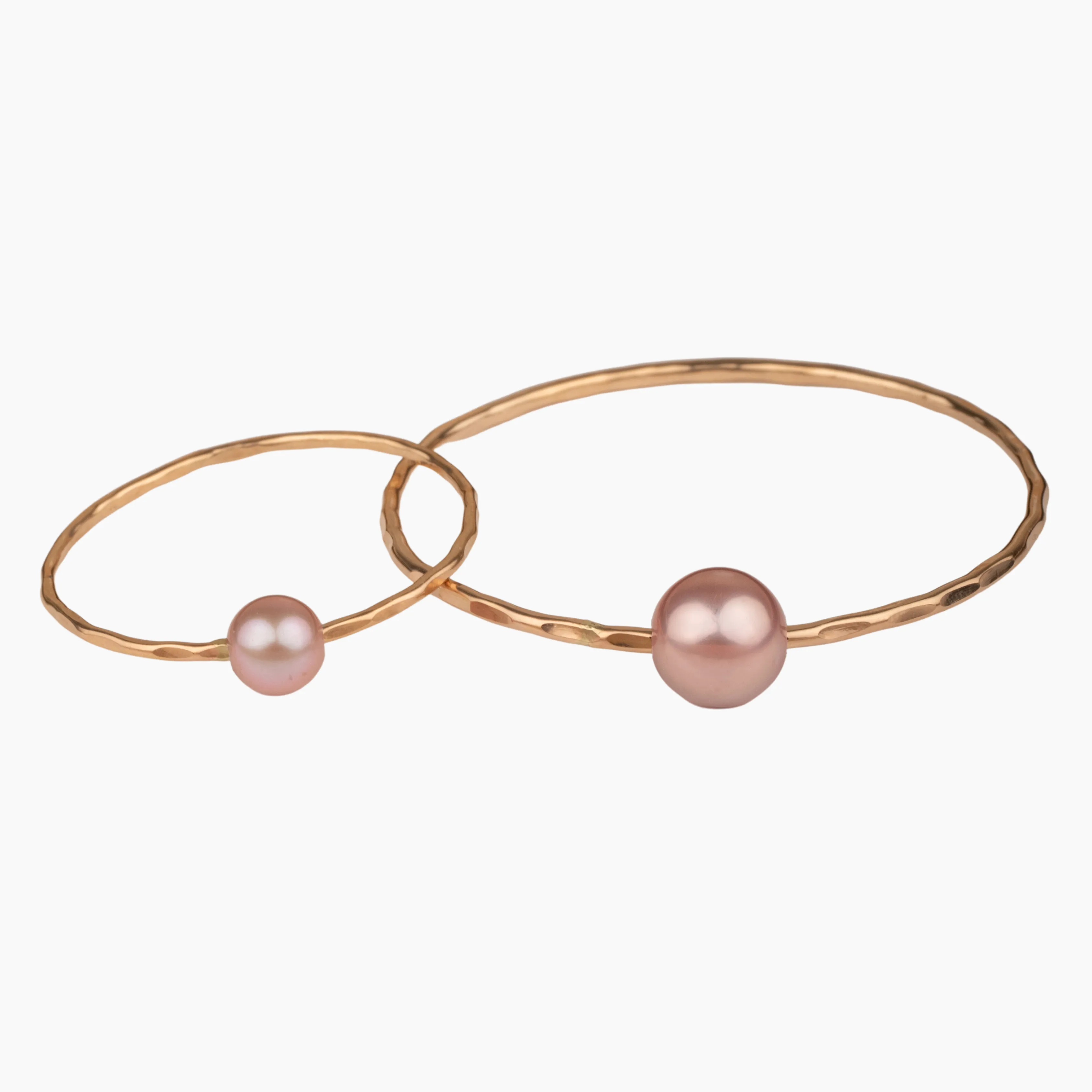 Mama & Me Pink Pearl Bangle Set