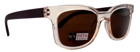 Mars, High-End Line Bifocal (Clear On Top) Reading Sunglasses Unixes OR Non-Bifocal Readers Sunglasses (Transparent Brown ) NY Fifth Avenue