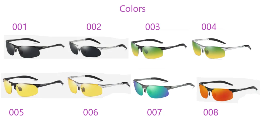 Men Women  Polarized Semi-Rimless Driver Rider Sunglasses