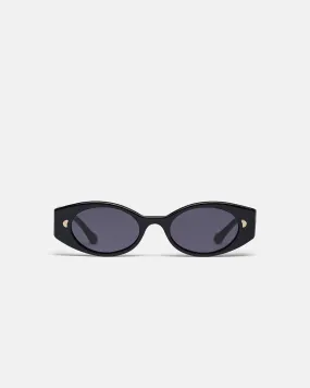 Millie - Bio-Plastic Slim Sunglasses - Black