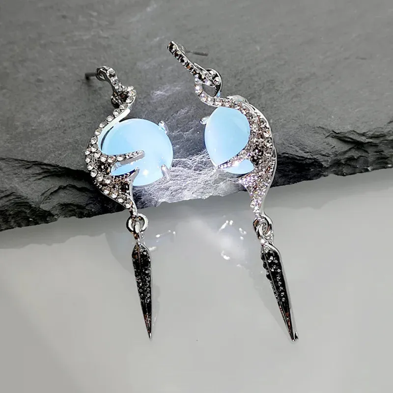 Moonstone Angel Earrings