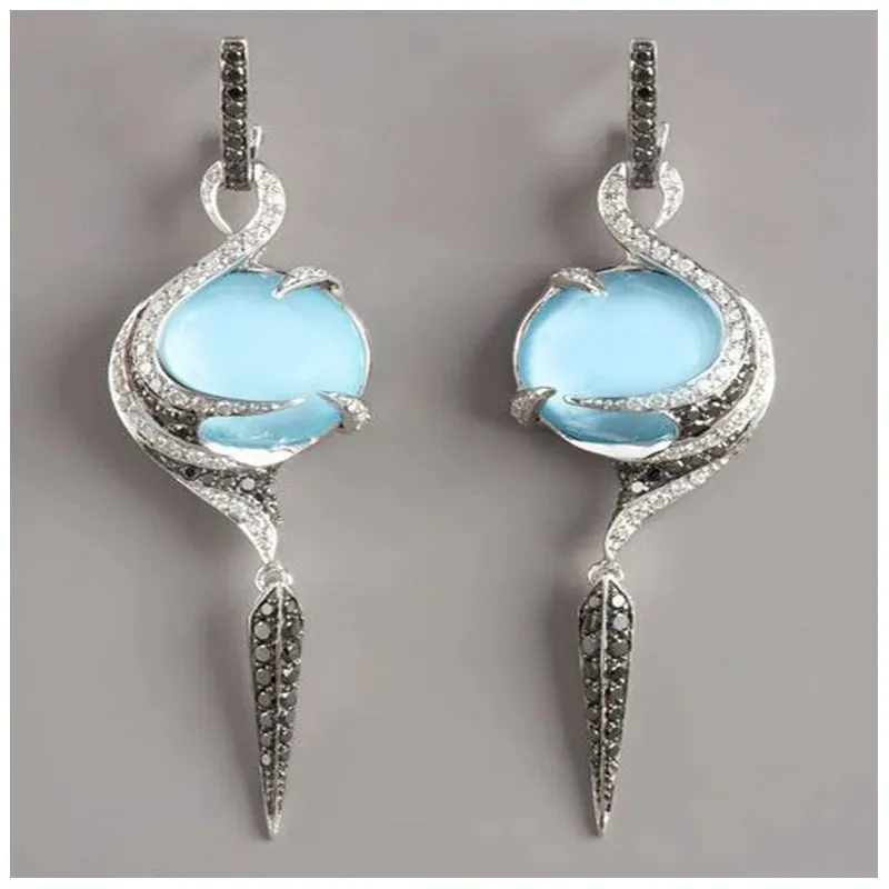 Moonstone Angel Earrings