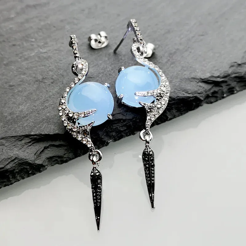 Moonstone Angel Earrings