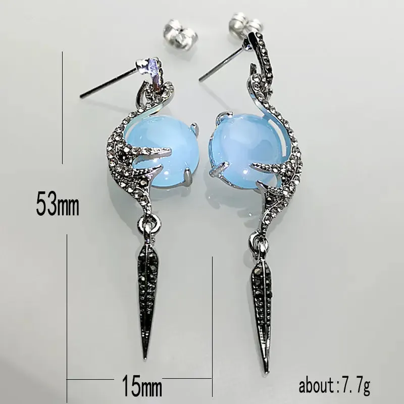 Moonstone Angel Earrings