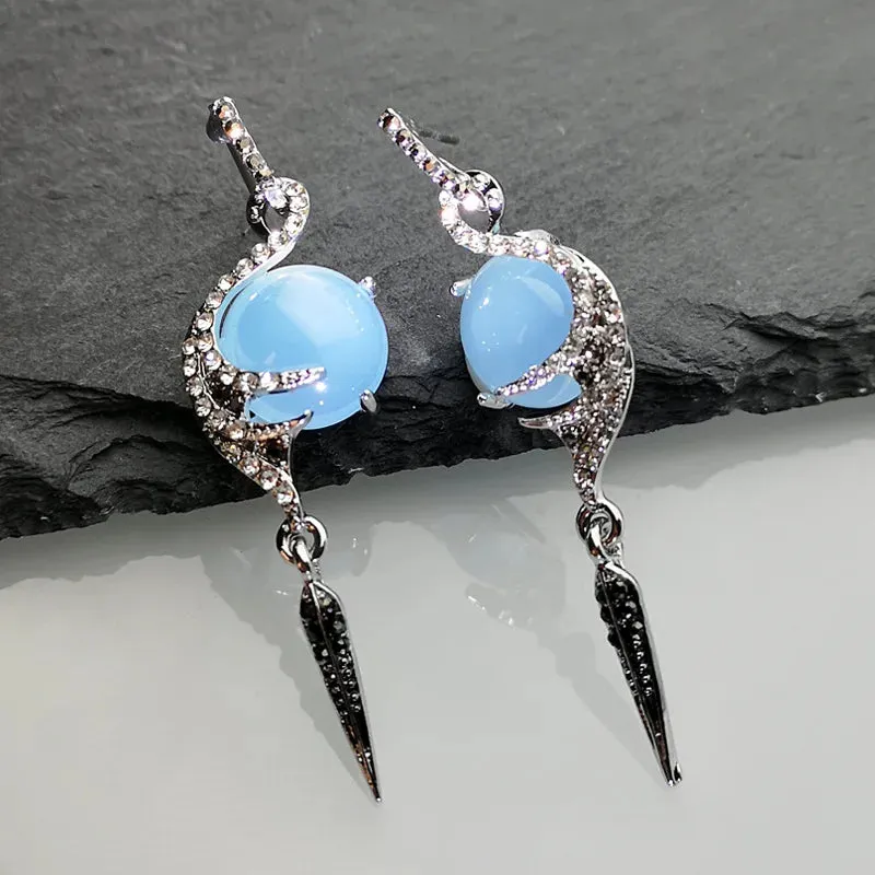 Moonstone Angel Earrings