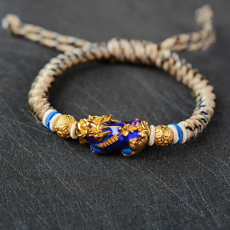 Mystic Dragon Knot Bracelet: Pure Copper, Men's Totem Style