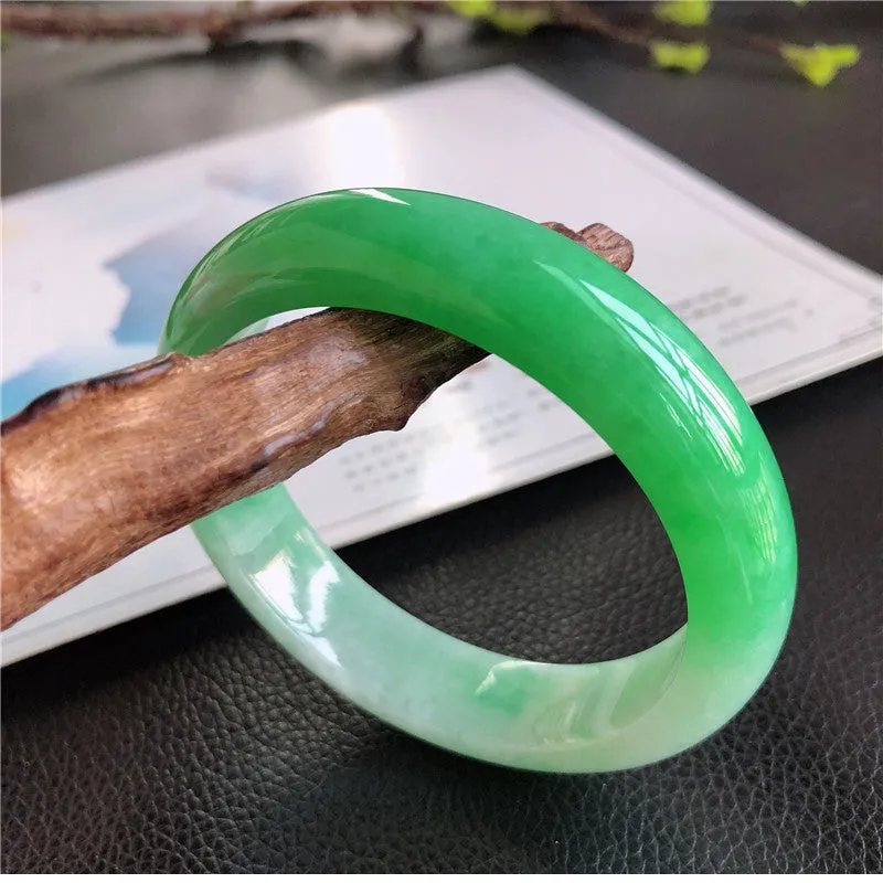 Natural Jade Bangle Jadeite Bangle Internal Diameter 59.5mm 00599