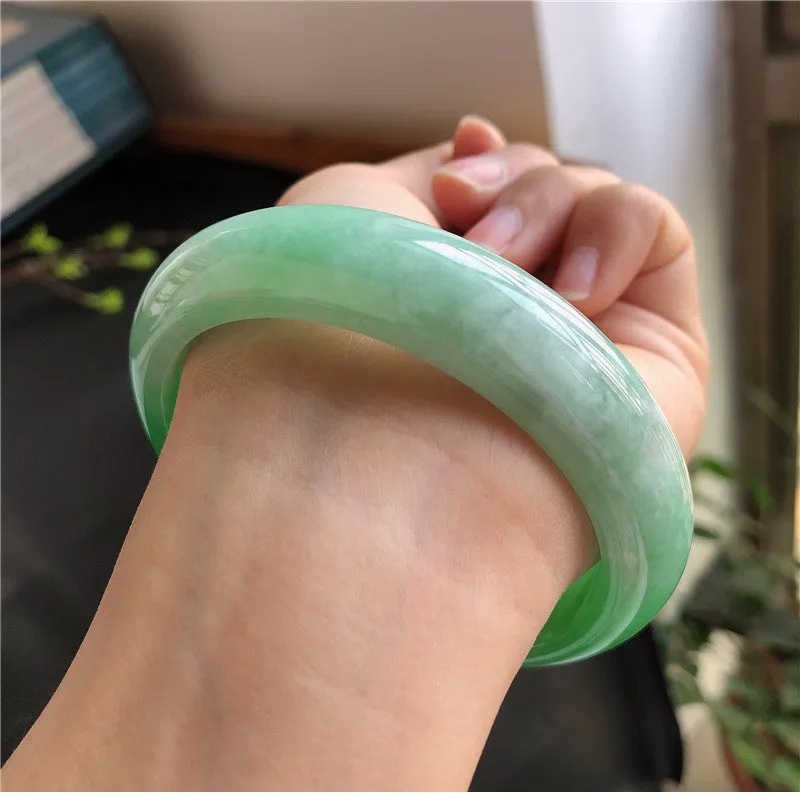 Natural Jade Bangle Jadeite Bangle Internal Diameter 59.5mm 00599