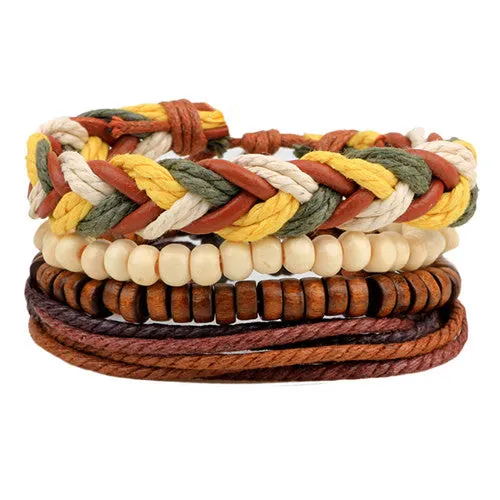 New Design 1 Set Men's bracelet Women Vintage Multilayer Leather Bracelets bangles Jewelry pulsera Hombre