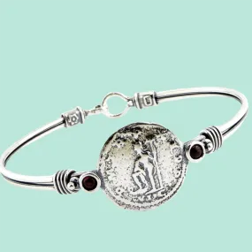 Old Coin Bracelet for Woman Israeli sterling silver jewelry