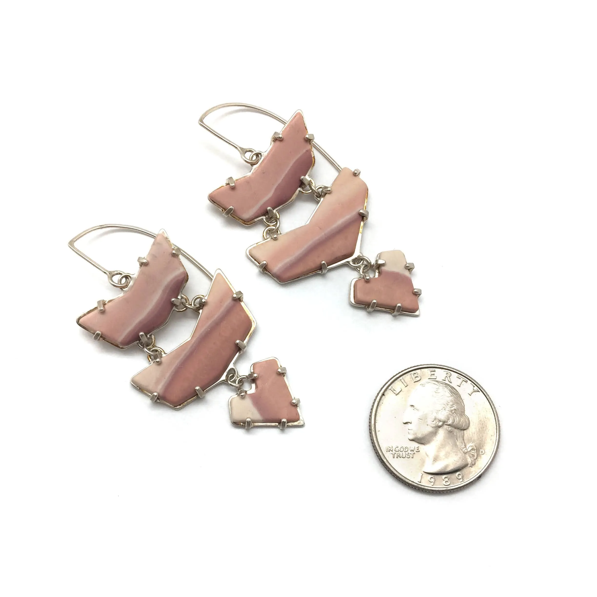 One of a Kind Rhydite Jasper Earrings