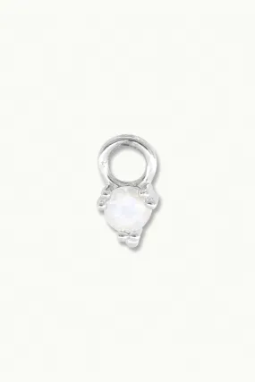 Orb Moonstone Silver Charm