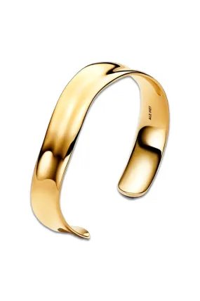 Organically Shaped Broad Open Bangle