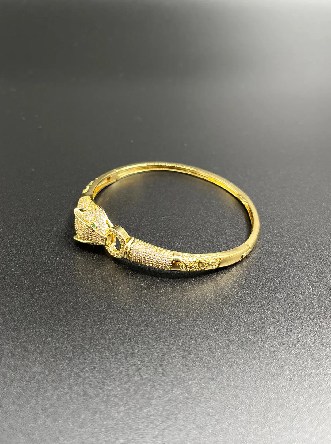 Ornaio 18K Gold-Plated Anti-Tarnish Sabyasachi-Inspired Leopard Bangle Bracelet