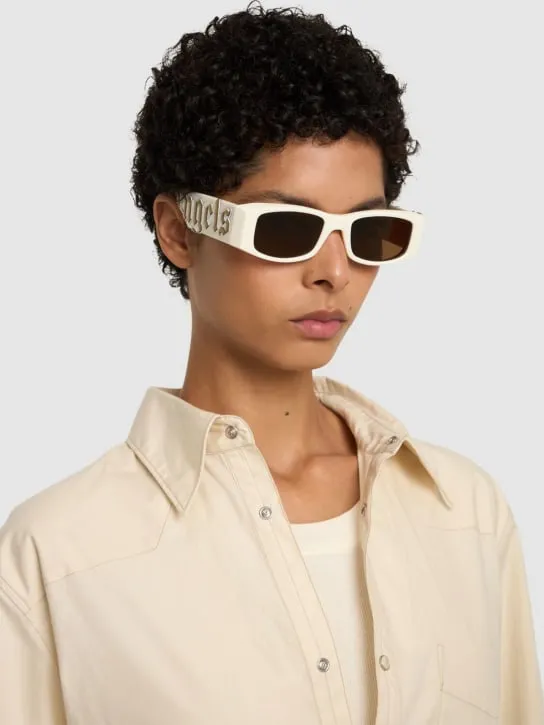 Palm Angels   Angel squared acetate sunglasses 