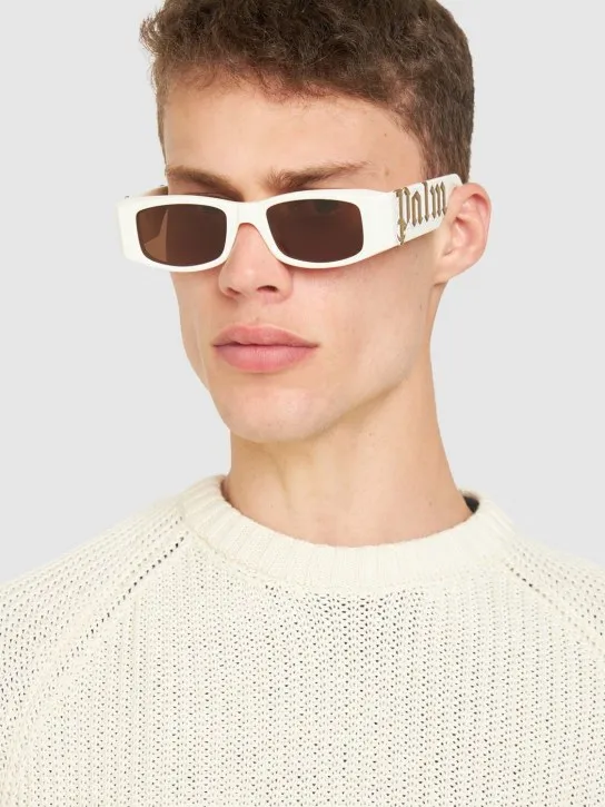 Palm Angels   Angel squared acetate sunglasses 