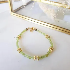 Paola Peridot Boho Bracelet