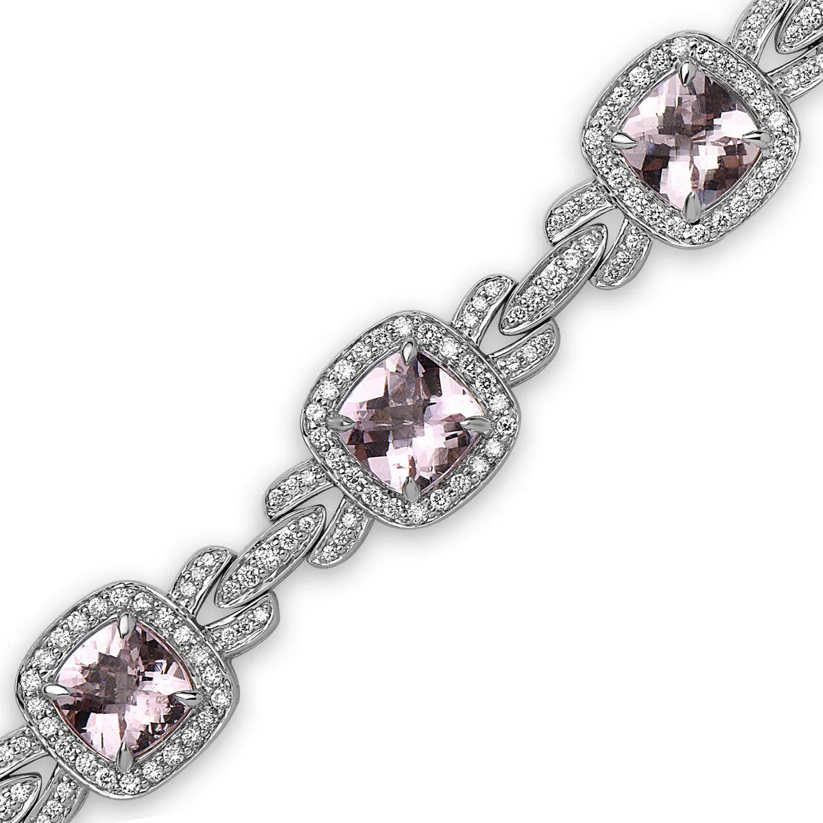 Pastel Diamond Bridle Cushion Bracelet