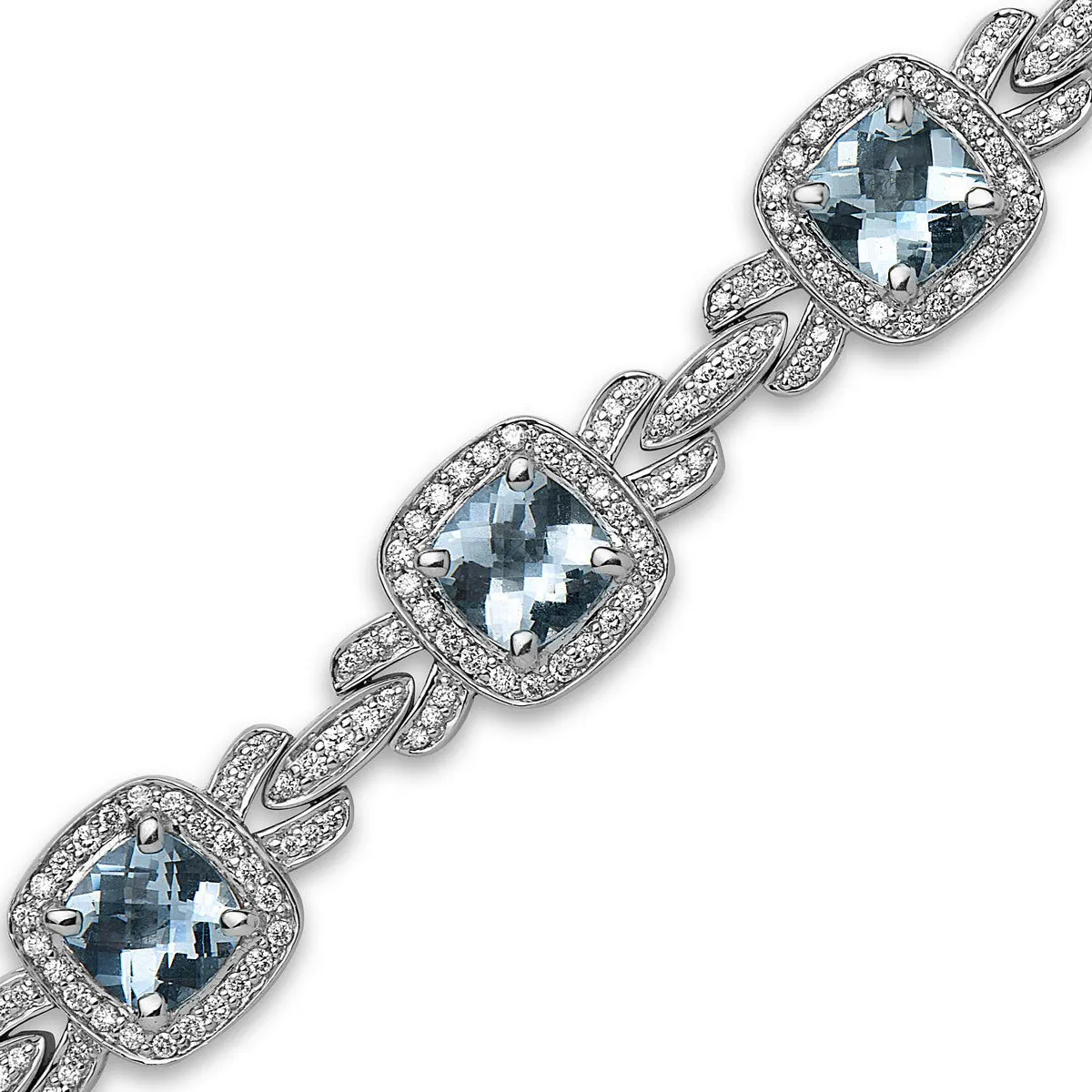 Pastel Diamond Bridle Cushion Bracelet