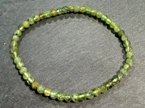 Peridot 4MM Stretch Bracelet